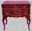 22222465: red French painted dressing table 