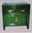 22221967: Green stained 碗橱 with 2 drawers and 2 doors 